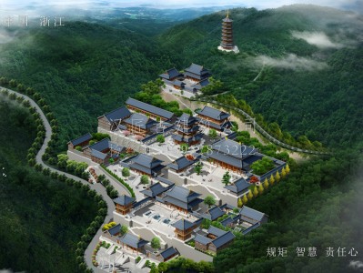 新丰龙王寺古建规划设计布局图